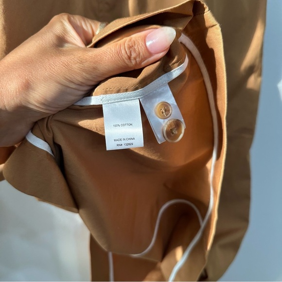 Helsa Paperbag Skirt in Caramel - Picture 7 of 8